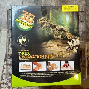 3D Skeleton T-Rex Excavation Kit - Yellow
